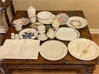 Group of Platters and Dishware