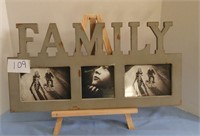 Family picture frame-rustic