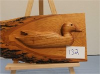 Hand Carved Loon Wall Plaque
