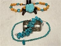 Turquoise & Coral Necklaces & Bracelets