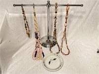 4 Natural Bead & Polished Stone Necklaces, Etc.