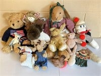 Collection of New & Old Stuffed Animals