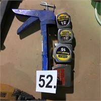 Caulking Gun + 2-12' & 2-16'  Tape Measures