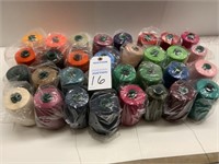 32 Large Rolls Of Assorted Colors Of Thread