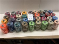 36 Large Rolls Of Assorted Colors of New Thread