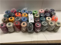 36 Large Spools Of Assorted Colors of New Thread