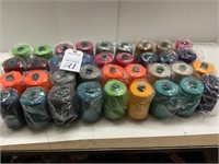 36 Large Spools Of Assorted Colors Of New Thread