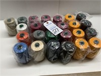 25 Large Spools Of Assorted Colors Of Thread