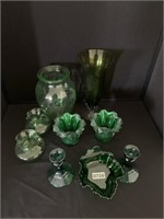 Green Glass Ware.
