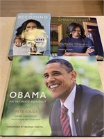 Three books about the Obamas.