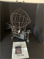The Blimp metal sculpture by R. Bruce Salinger.