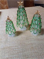 Christmas trees spun glass