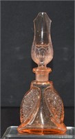 Antique Pink Glass Perfume Bottle