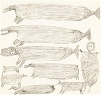 PARR, Inuit, Hunter with Animals, 1961