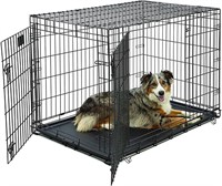 Double Door Folding Crate Large Dogs(71 - 90lbs)