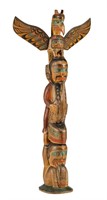 CHARLIE JAMES, Model Totem Pole, 1920s