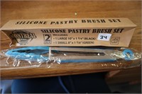 Silcone Pastry Brush Set & Walfo's Tongs