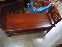 Bench seat with storage 47 "long