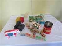 Piggy Bank, blocks, & Assorted Toys