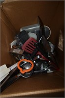 Box of Kitchenware & Utensils