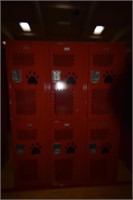 Section of Lockers