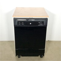 GE Portable Dishwasher, Black