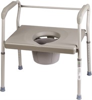Adjustable Bedside Commode, 500lb Weight Capacity