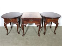 (3) Pc. Lenoir House Queen Anne End Table Set