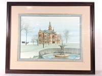 P. Buckley Moss "Stately Home" Signed, Numbered