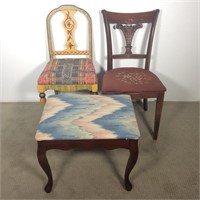 Pair of Chairs, Ottoman