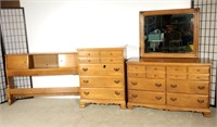 (3) Piece Maple Bedroom Set