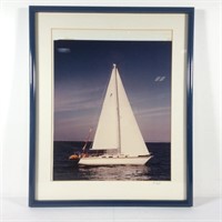 Sail Boat Print Signed, Dolland