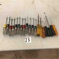 Assorted Nut Driver And Torx Drivers