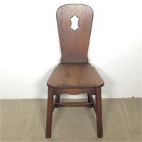 Antique Straight Back Side Chair
