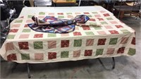 2 Patchwork Tablecloths & Baby Quilt