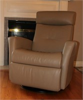 Swivel leather rocker recliner, purchased at