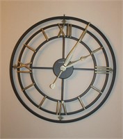 Howard Miller metal wall clock 21"