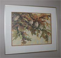 Framed print signed Patricia Tite, 24 X 20"