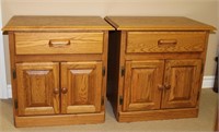 Oxford Furniture solid oak 1 drawer over 2 door