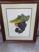 Ray Harm 39x33  black bear print