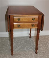 Cherrymasters 2 drawer side table with 2 - 10"
