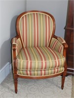 Cameo back upholstered arm chair