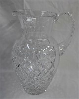 Crystal Pitcher 10"H