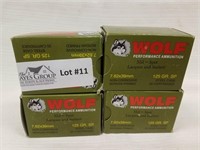 80 rounds Wolf 7.62x39mm 125gr.sp