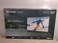 sharp Aquos 4k 50" tv brand new