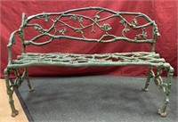 Cast iron bench acorn and oak leaf pattern