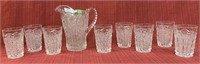 Imperial glass company 9 piece lemonade set