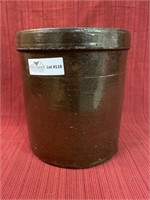 Regional stoneware canning jar 10”x8”