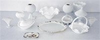 assorted milk glass to include Westmoreland,