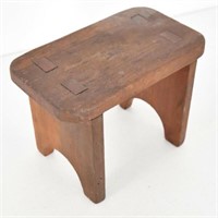 small hardwood mortised foot rest